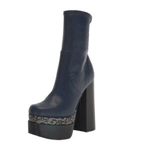 Guess Women's CABALLA Ankle Boot, Navy Blue 420, 8.5